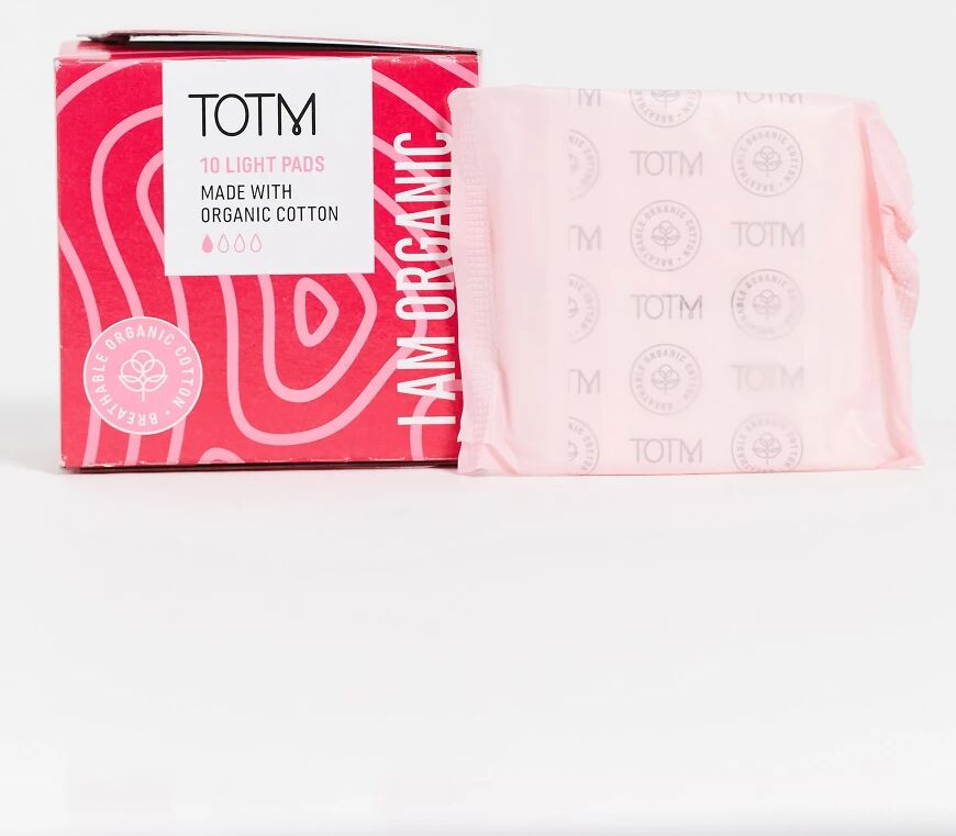 TOTM Organic Cotton Light Flow Pads - 10 Pack-No colour  No colour