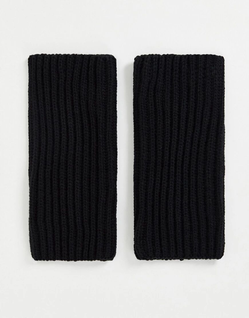 Urbancode ribbed gloves in black  Black