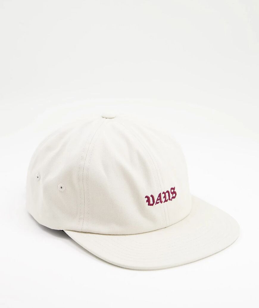 Vans Trobe Jockey cap in oatmeal-White  White