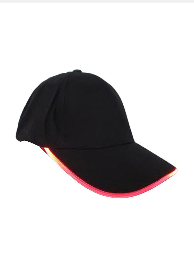 Newchic Unisex New Punk Style LED Light Baseball Hat Luminous Cap Fashion Snapback Hat Fiber Optic Hat