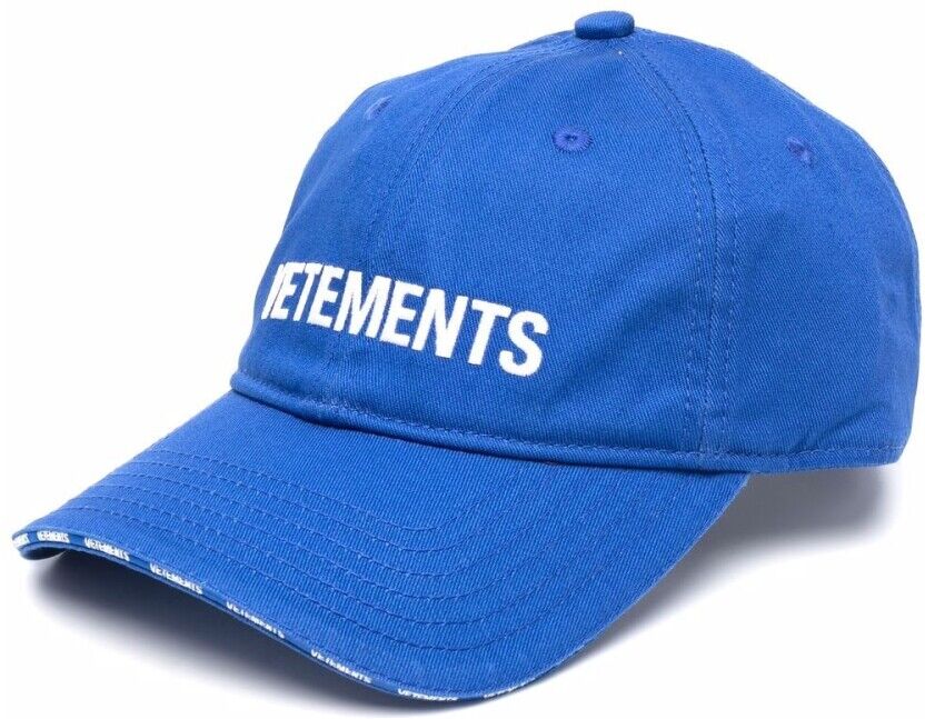 Vetements Cap Blå Male