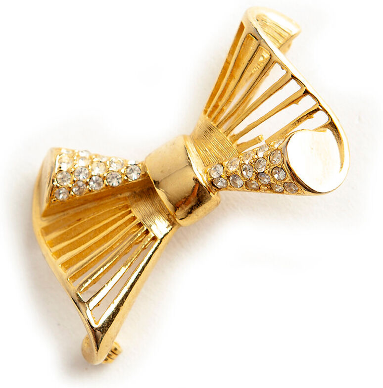 Givenchy Pre-owned Bow Brooch Gul Female