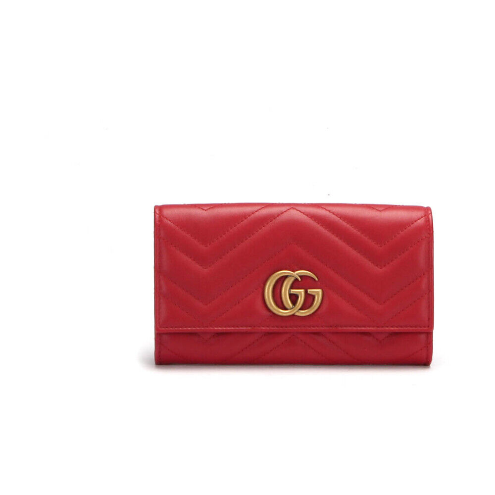 Gucci Vintage Pre-owned Marmont Continental Wallet Rød Female