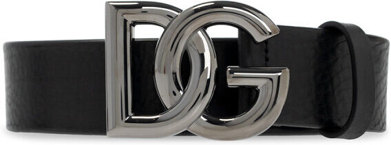 Dolce & Gabbana Belt with logo Sort Male