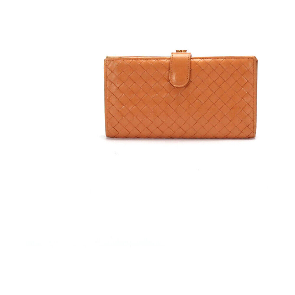 Bottega Veneta Vintage Pre-owned Long Wallet Oransje Female