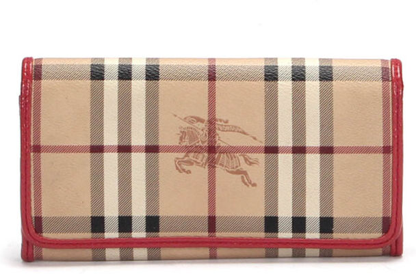 Burberry Vintage pre-owned Haymarket Check Long Wallet Beige Female