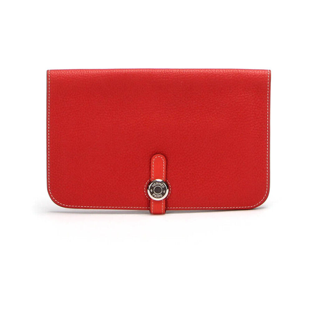 Hermès Vintage Pre-owned Dogon Wallet Rød Female