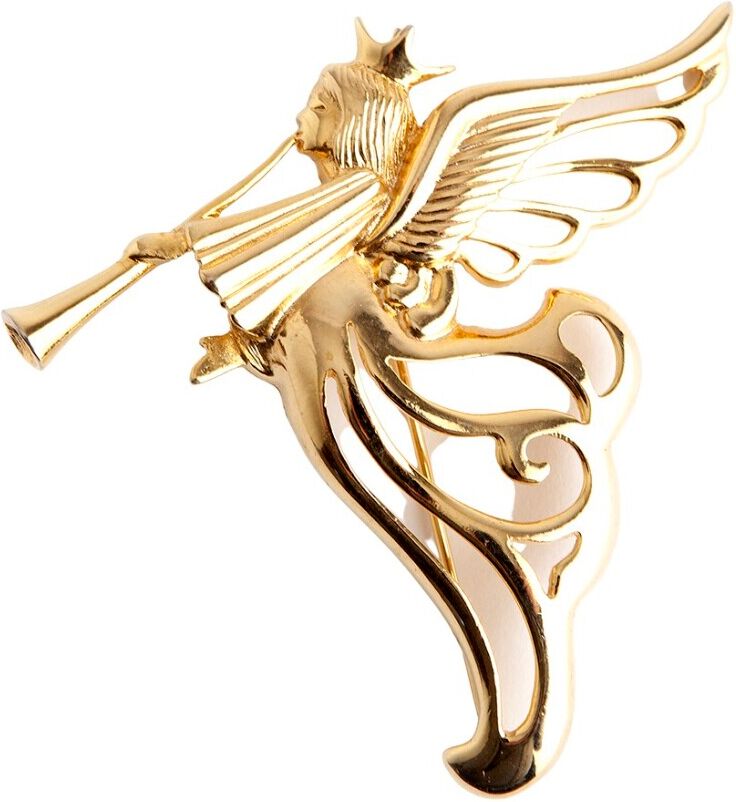 Givenchy Pre-owned Angel brooch Beige Female