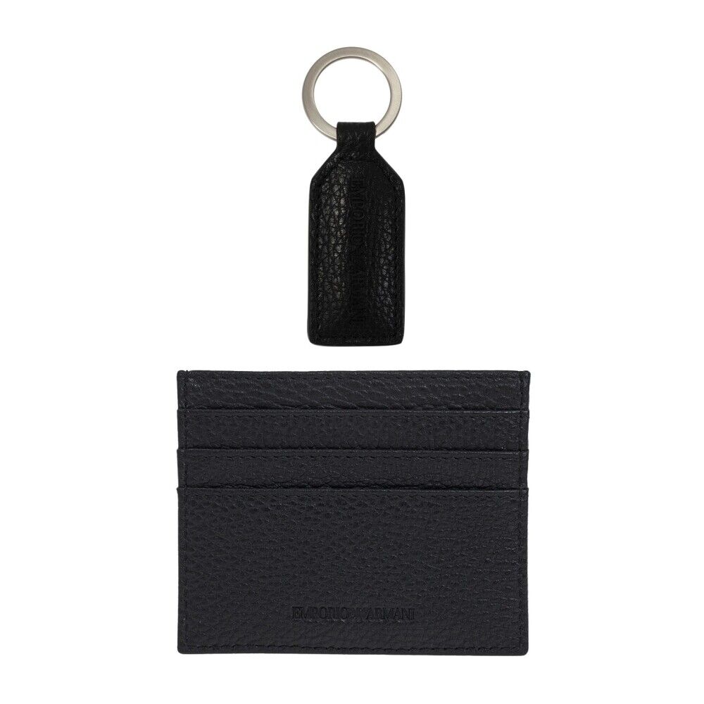 Emporio Armani Card holder with keyring Sort Male