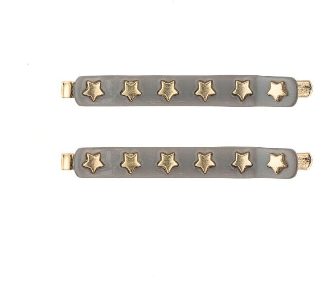 Dark Star Stud Bobby Pins 2 PK Grå Female