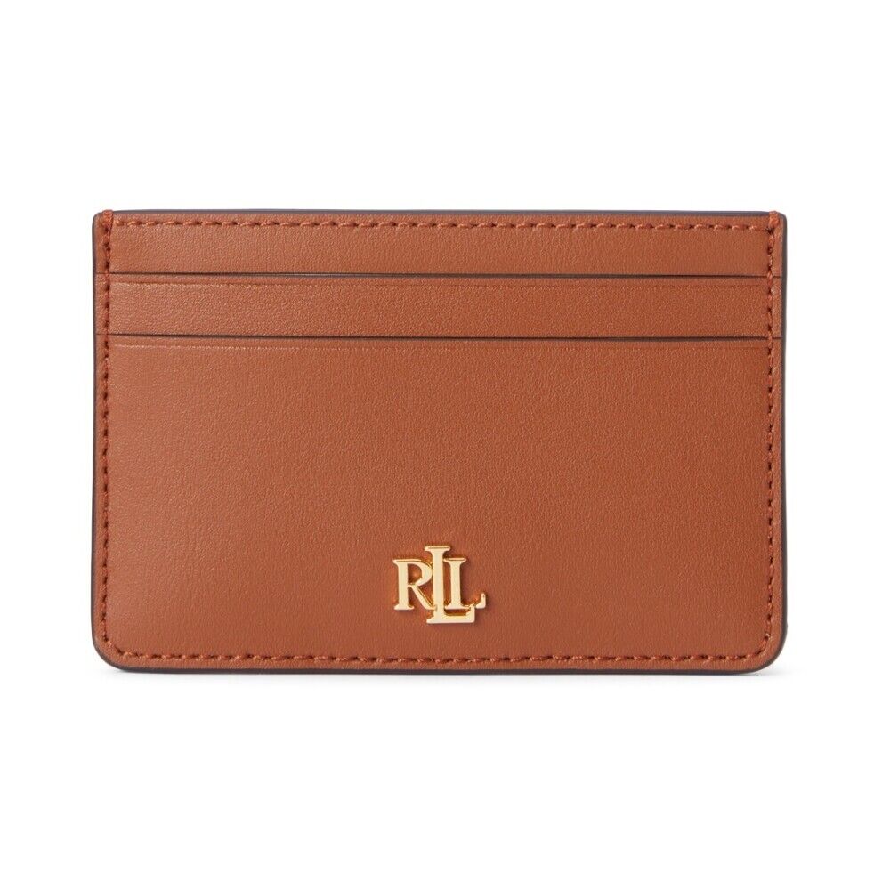 Ralph Lauren Tan Slim Card Holder Brun Female