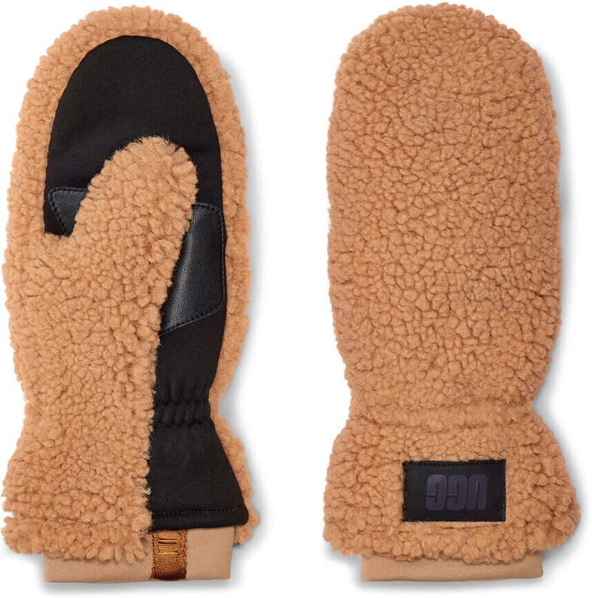 Ugg Sherpa Mitten With Logo Brun Male