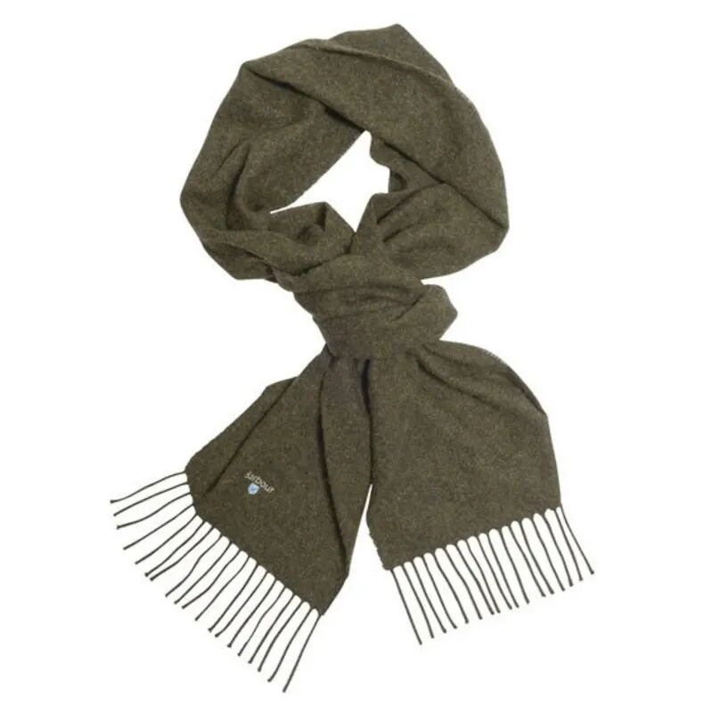 Barbour Plain Lambswool Scarf Grønn