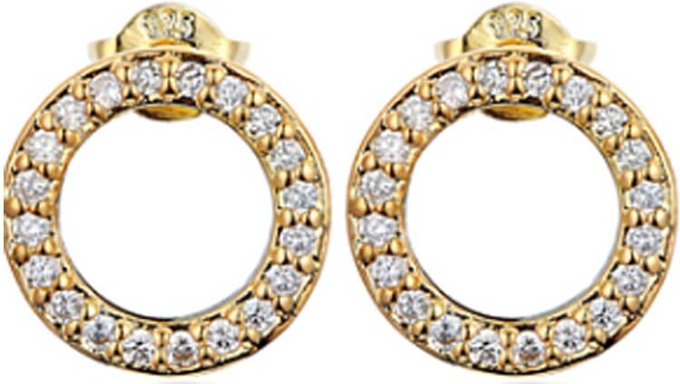 Everneed Caroline - Gold with white zirconia