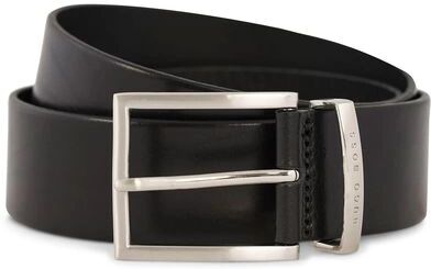 Boss Buddy Leather Jeans Belt 4 cm Black