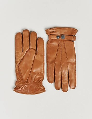 Hestra Jake Wool Lined Buckle Glove Cognac