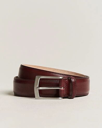 Loake 1880 Henry Leather Belt 3,3 cm Burgundy