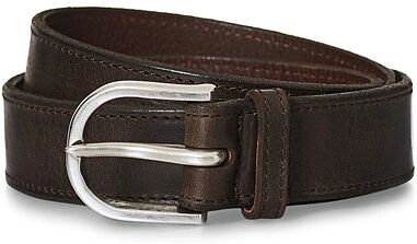 Orciani Narrow Leather Belt 3 cm Dark Brown