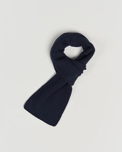 Piacenza Cashmere Short Loop Cashmere Scarf Navy