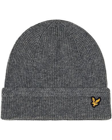 Scott Lyle & Scott Racket Rib Beanie Mid Grey Marl