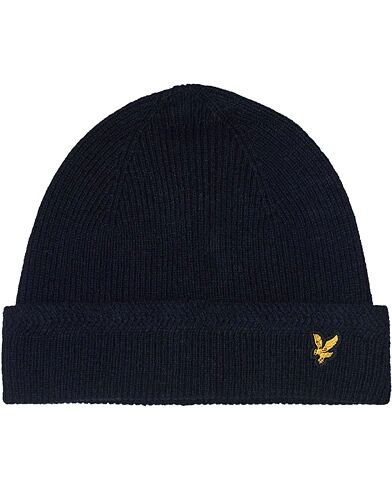 Scott Lyle & Scott Racket Rib Beanie Dark Navy