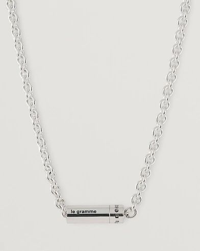 LE GRAMME Chain Cable Necklace Sterling Silver 27g