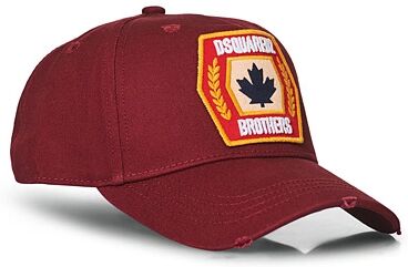 Dsquared2 Leaf Brothers Baseball Cap Burgundy