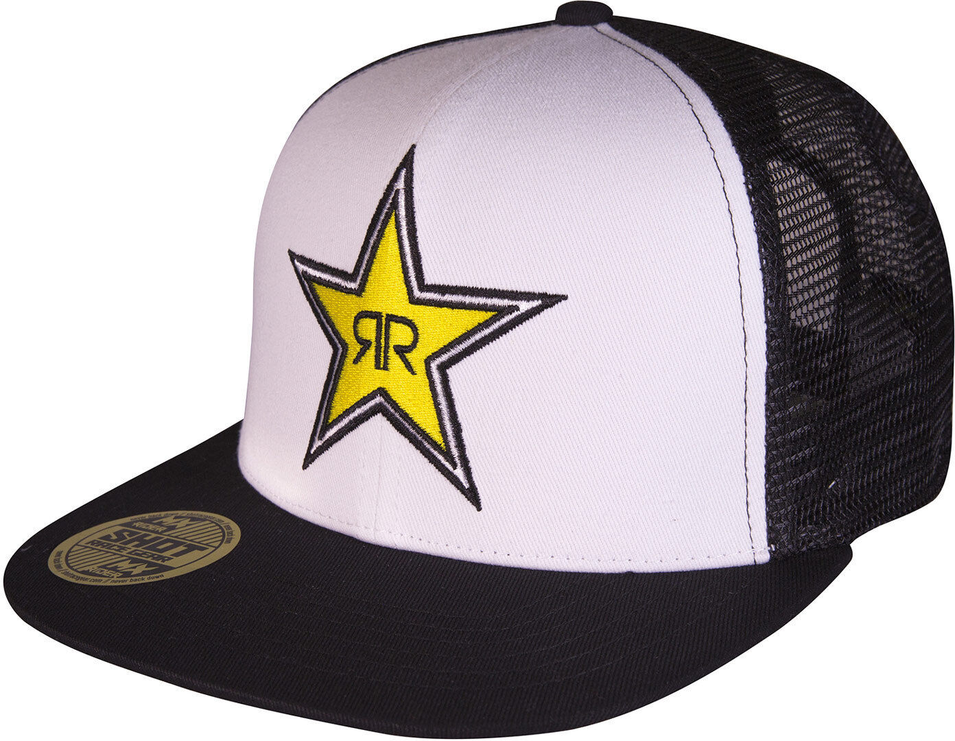 Shot Rockstar Deep Snapback Cap en størrelse Svart Hvit