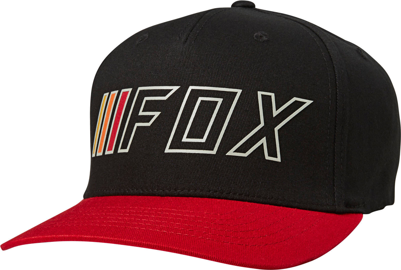 FOX Brake Check Flexfit Cap S M Svart Rød