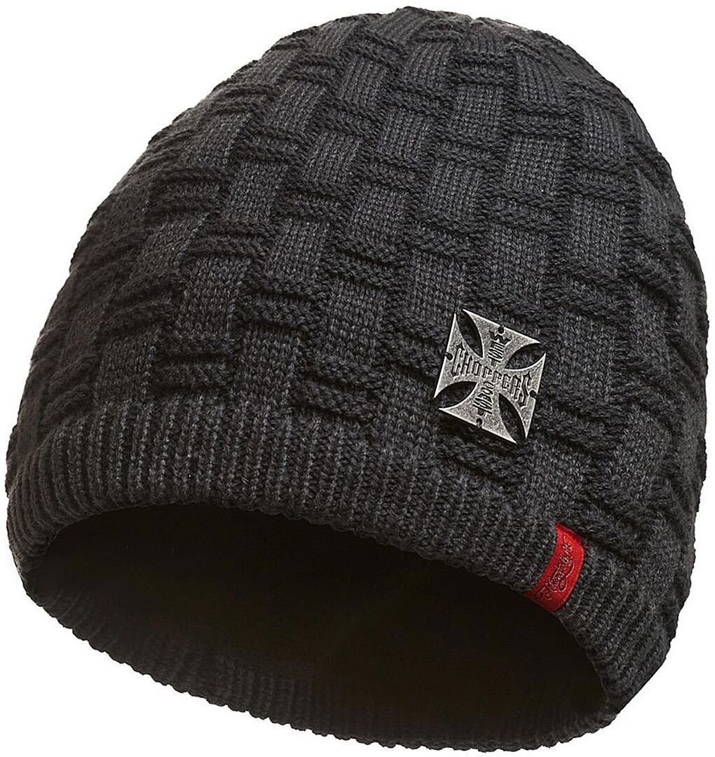 West Coast Choppers Metal Patch Beanie en størrelse Grå