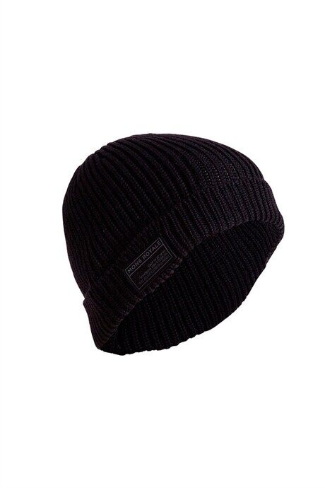 Mons Royale Fisherman's Beanie, Black