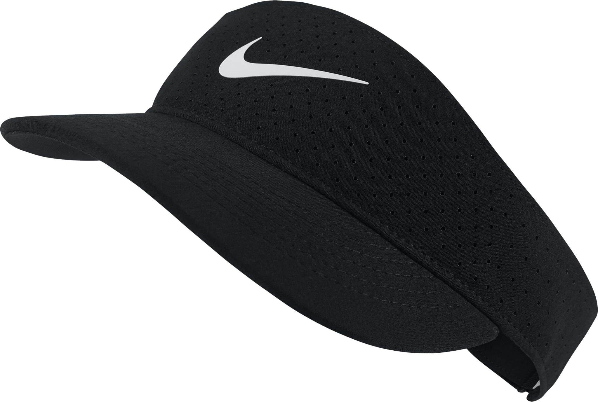 Nike Court Advantage Visor, tenniskaps dame STD BLACK/WHITE