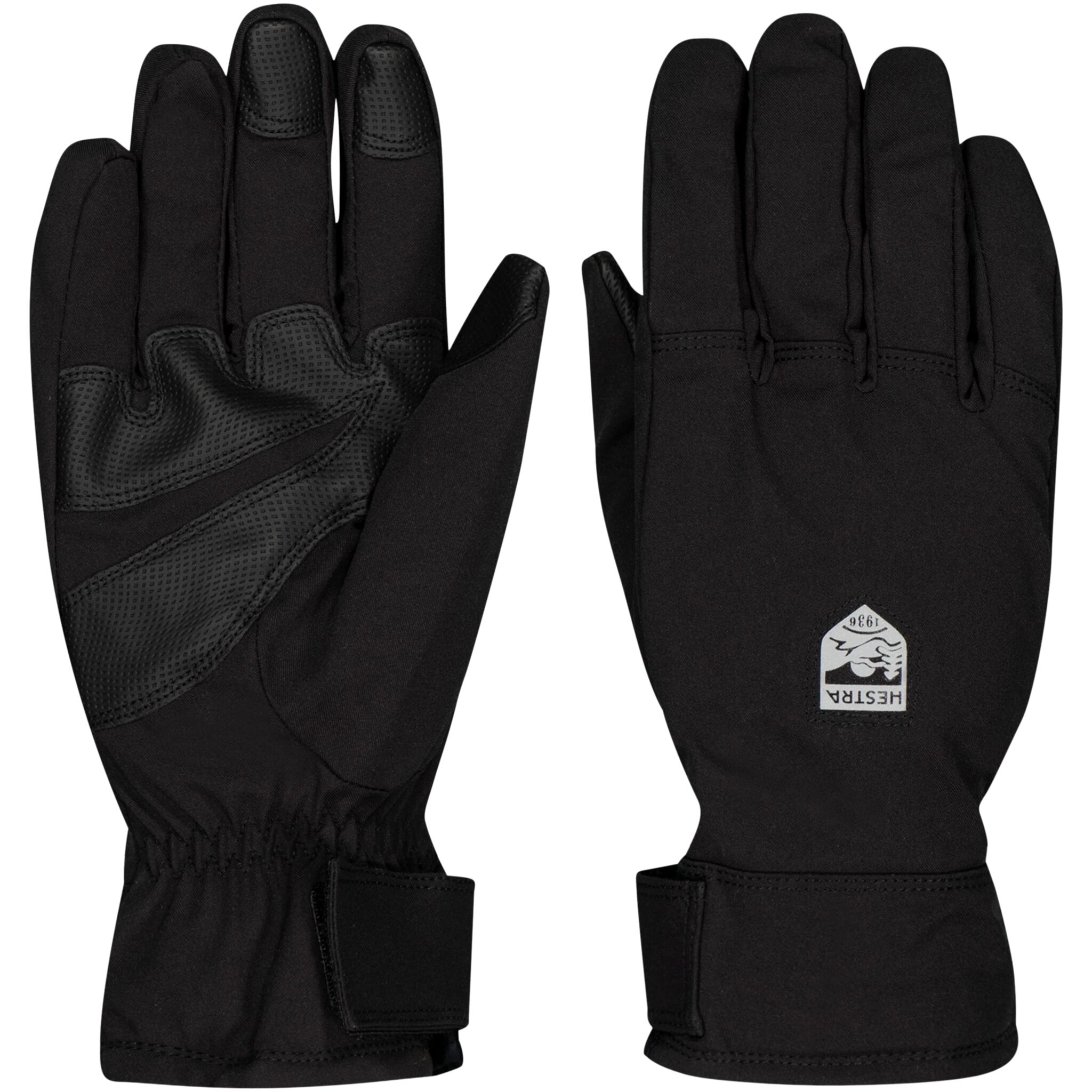 Hestra All Weather Pick Up Gloves, softshellhansker unisex 7 BLACK
