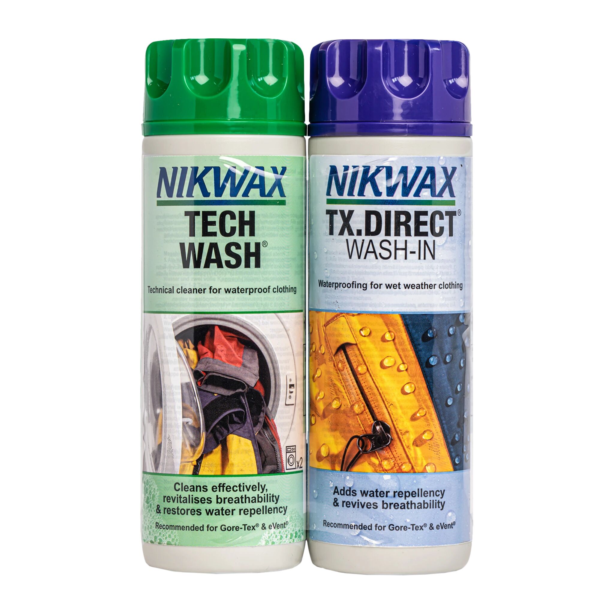 Nikwax 2 pk Tech Wash og TX Direct, vask og impregnering  STD STD