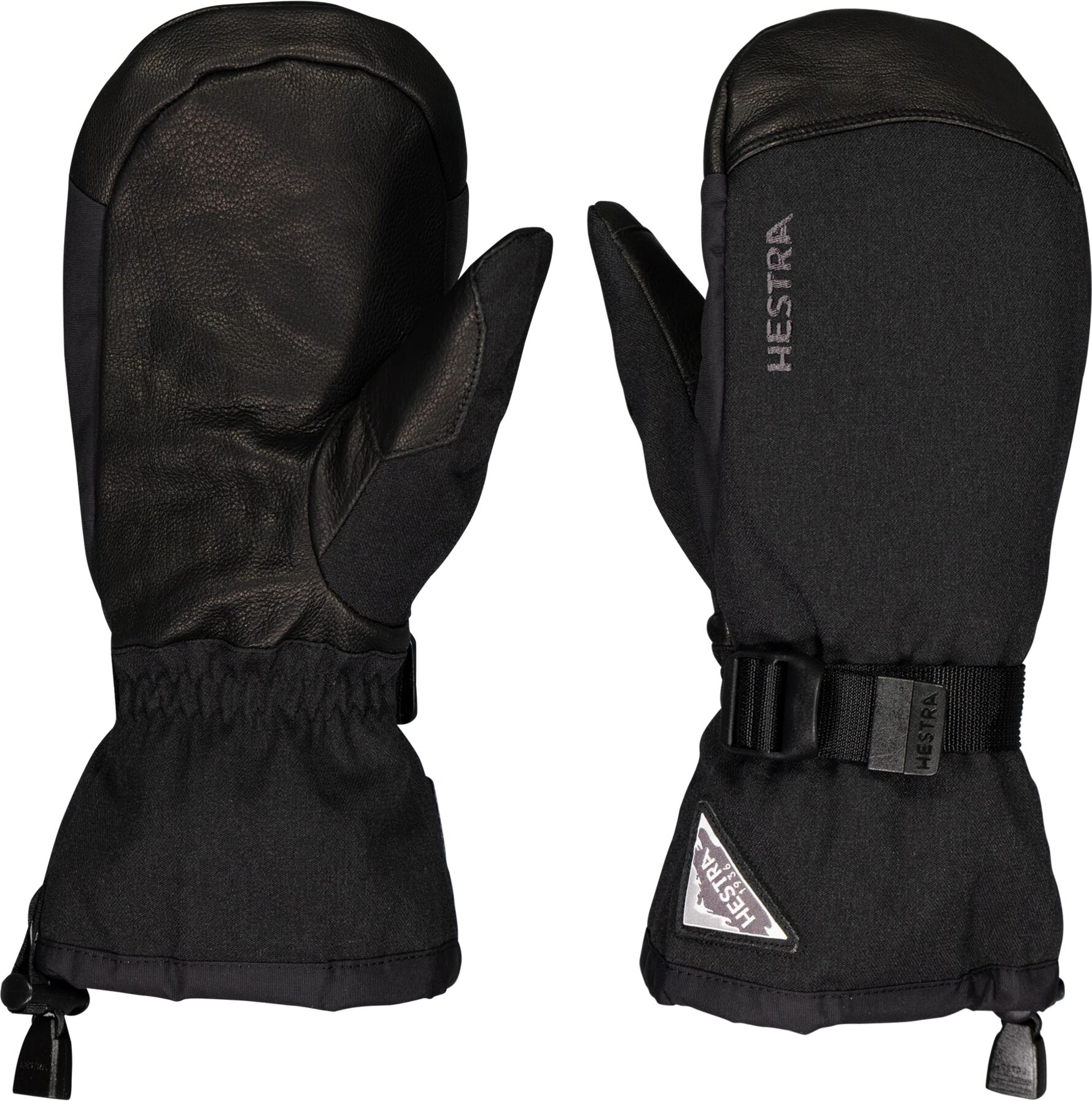 Hestra Powder Gauntlet mitt, alpinvott unisex 10 BLACK