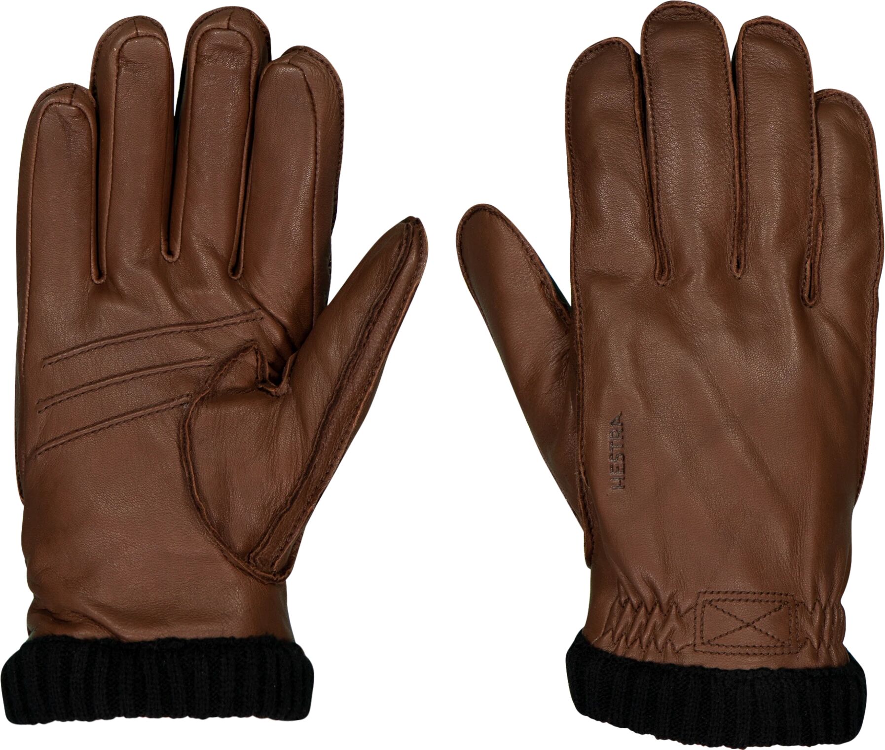 Hestra Deerskin Primaloft Rib, skinnhanske  10 Chocklad