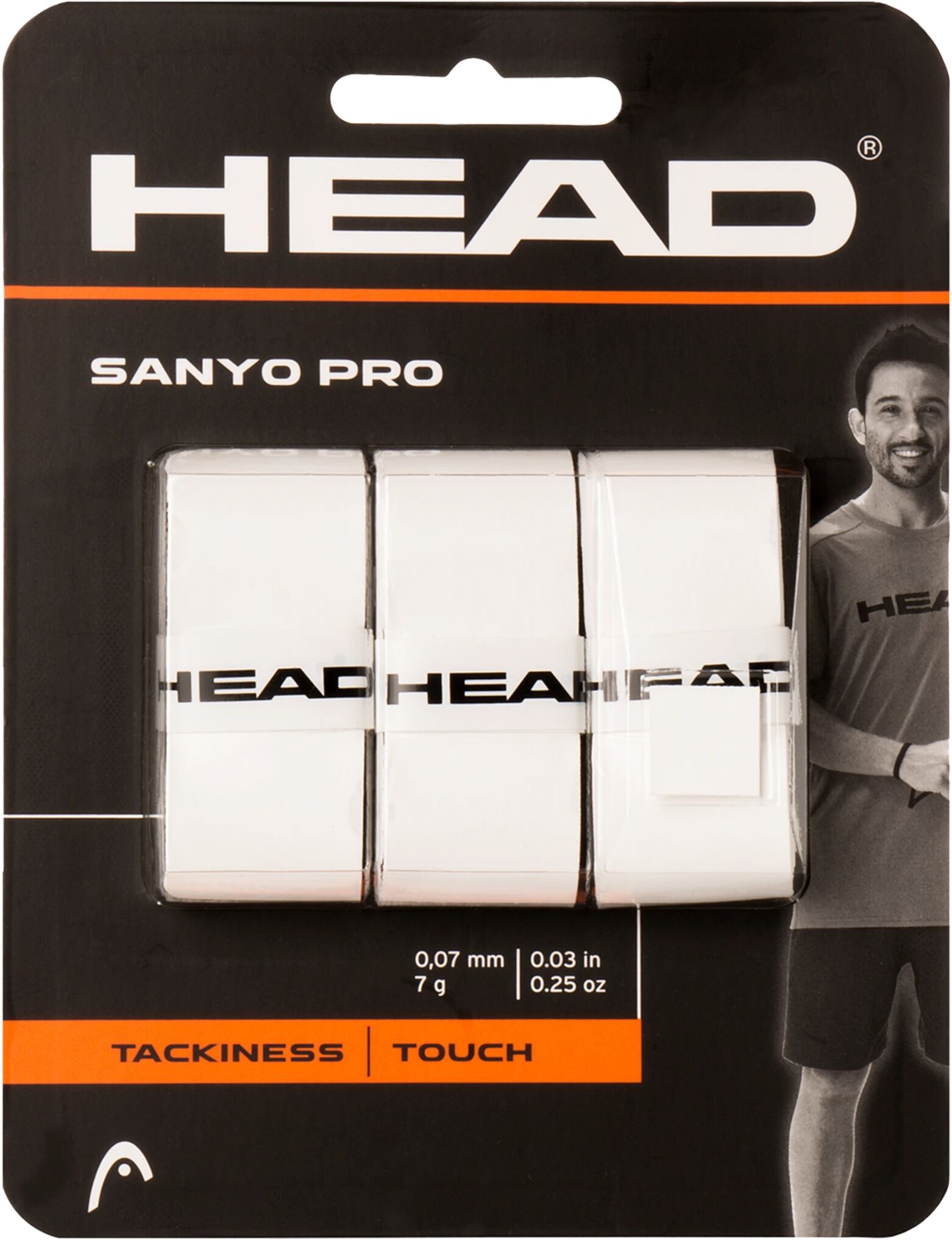 Head Sanyo Progrip, grip tape One Size White