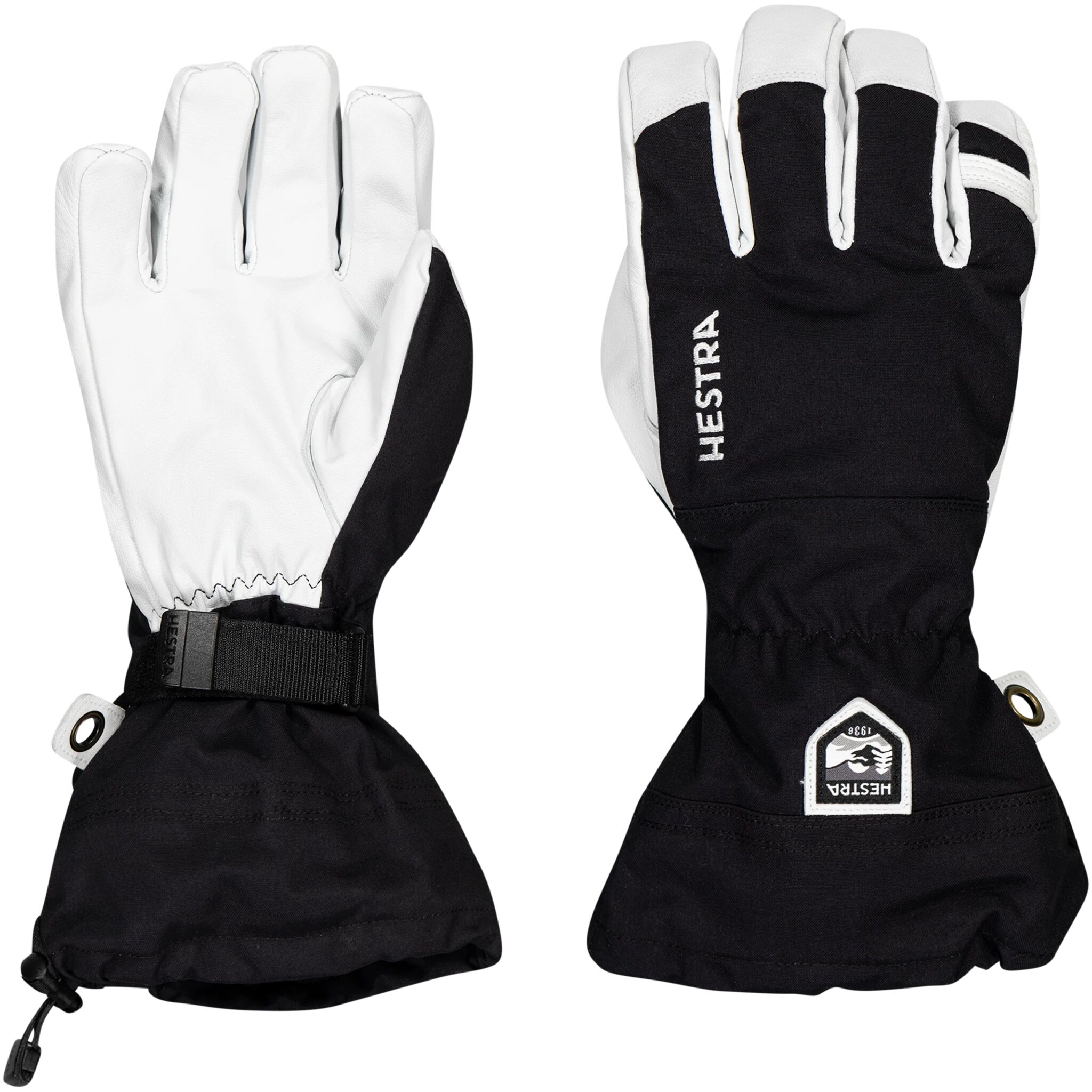 Hestra Army Leather Heli Ski Glove, skihanske 8 Svart