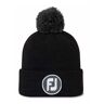 FootJoy Solid Pom Pom czapka zimowa, czarna