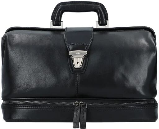 The Bridge Story Uomo Arztkoffer Torba z biglem skórzana 36 cm nero  - czarny - Unisex - Dorośli,Damy,Mężczyźni