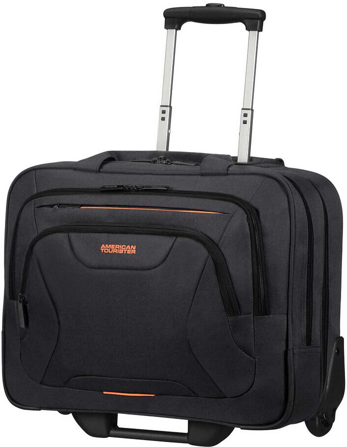 American Tourister Pasta com rodas para portátil 15.6", preto/laranja, da American Tourister   Laranja + preto