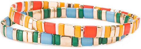 La Redoute Collections Lote de 2 pulseiras multicolores   Multicolor