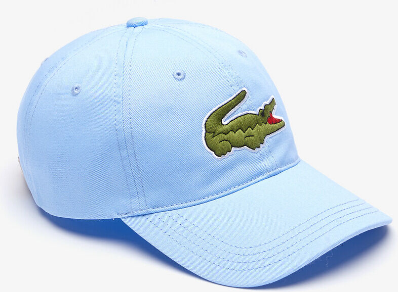 Lacoste Boné em algodão, Big Croco   azul-claro