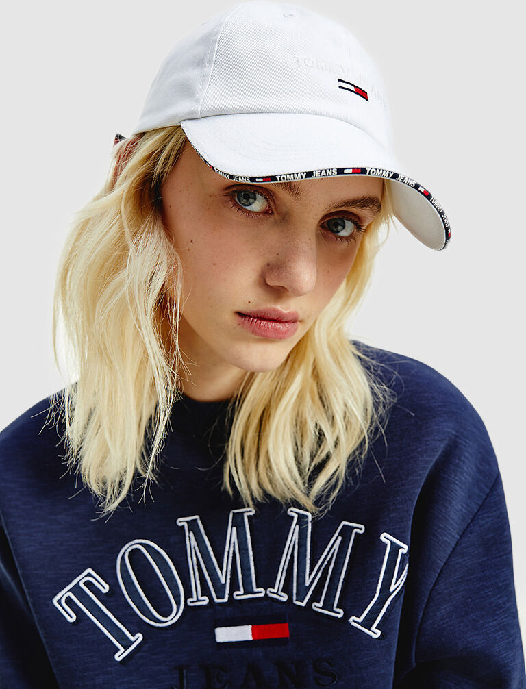 Tommy Jeans Chapéu Mulher Sport Tommy Jeans Branco