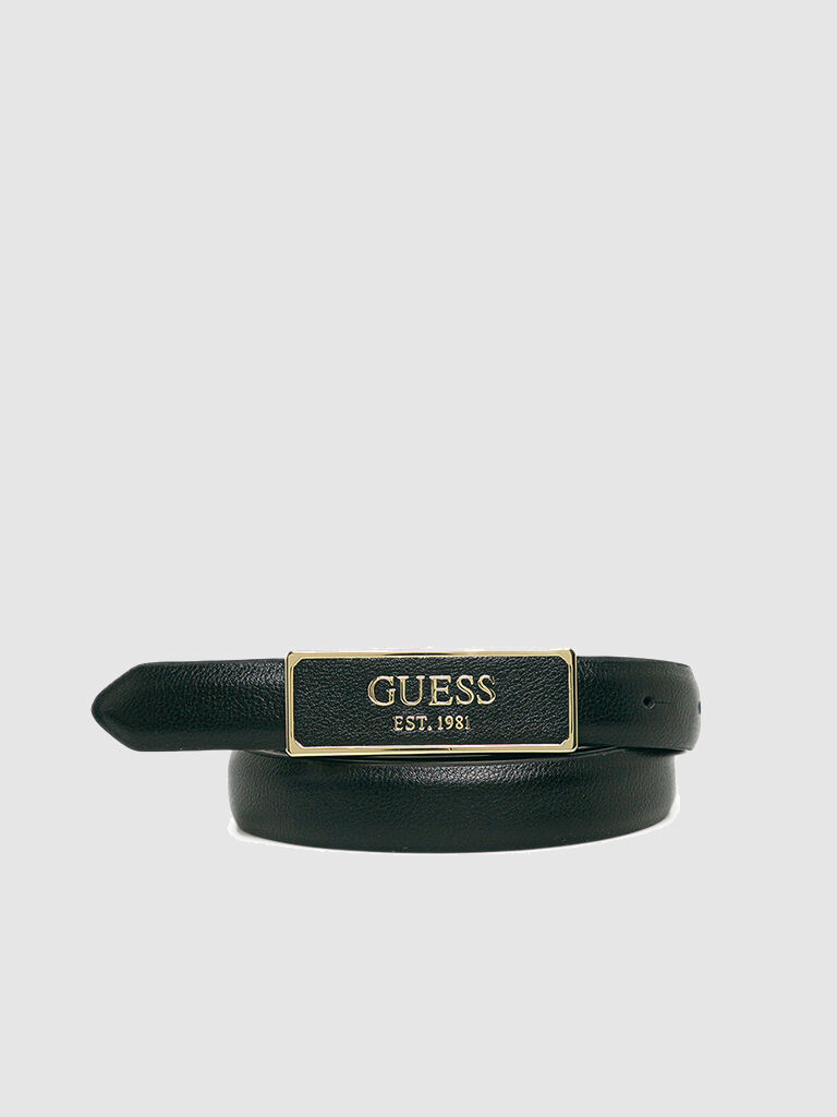 Guess Cinto Mulher Pant Guess Preto