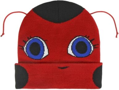 Ladybug (Prodigiosa) Gorro com Cordas de Joaninha (21 x 21 cm)