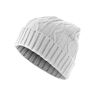 MSTRDS Beanie Cable Flap Beanie - White Other One Size male