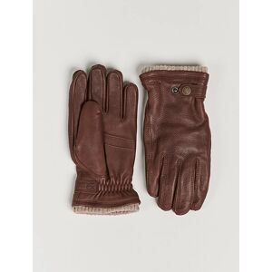 Hestra Utsjö Fleece Liner Buckle Elkskin Glove Chestnut