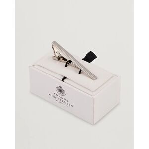 Amanda Christensen Ribbed Tie Clip Silver