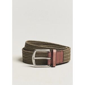 Polo Ralph Lauren Braided Cotton Elastic Belt Company Olive